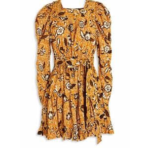 ULLA JOHNSON
Nailah floral-print cotton-blend mini dress. Gently worn twice.
